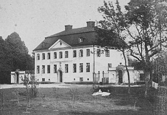 Huvudbyggnaden innan ombyggnaden, ca 1860.