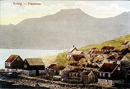 Town of Kvívík in 1900