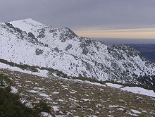 La Maliciosa peak in winter