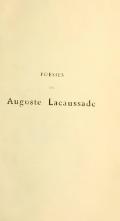 POÉSIES de Auguste Lacaussade