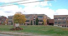 Laconia High School, seen from Union Ave.