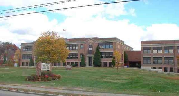 Laconia High School, seen from Union Ave.