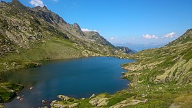 Vue d'un des lacs.