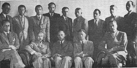 Participants of the last session of the Provisional Government