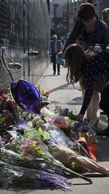 Following his death, fans left flowers, purple balloons and other mementos beneath Prince's star painted on the front of the First Avenue nightclub.