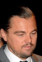 Leonardo DiCaprio'nun sağına bakan bir fotoğrafı