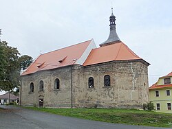 Kostel sv. Prokopa, stav září 2014