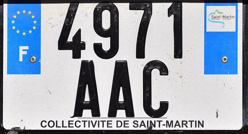 File:License plate of Saint-Martin (France) 02.jpg