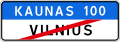 Indicativ rutier Lituania 551.svg