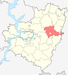 District de Kinel'-Tcherkassky - Carte