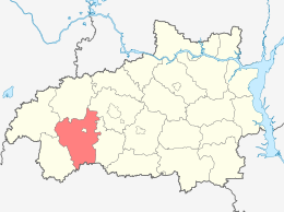 District de Tejkovskij - Carte