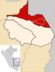 Provincia di Tahuamanu – Mappa