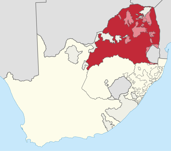 File:Locator map of Transvaal Province as of 1 March 1994.svg