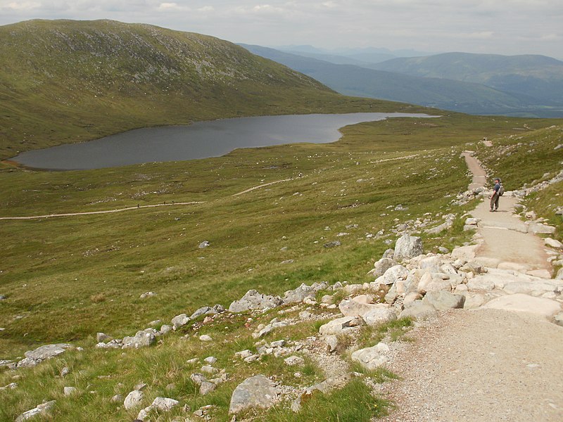 File:Look back at the Half Way Lochan - geograph.org.uk - 3097581.jpg