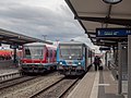 * Nomination Diesel railcars of the Gäubodenbahn and the DB at Mühldorf am Inn railway station --Ermell 07:53, 8 November 2017 (UTC) * Promotion Good quality. -- Johann Jaritz 08:01, 8 November 2017 (UTC)