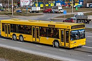 English: MAZ-107 bus. Minsk, Belarus Беларуская: Аўтобус МАЗ-107. Мінск, Беларусь Русский: Автобус МАЗ-107. Минск, Беларусь