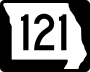 Route 121 marker