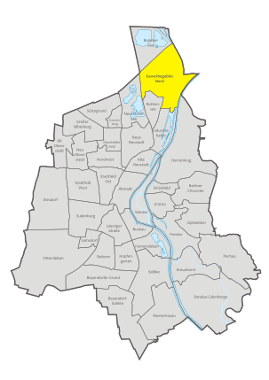 Magdeburg, administrative districts, Gewerbegebiet Nord location.svg