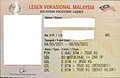 Malaysian Vocational Licence.jpg