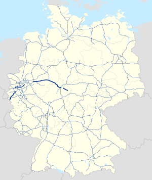 Course of the A 44