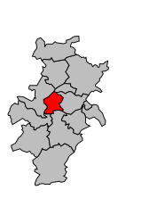 Cantone di Moissac-1 – Mappa