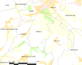 Mapa obce Éparcy