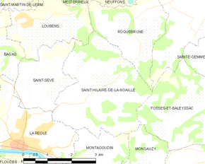 Poziția localității Saint-Hilaire-de-la-Noaille