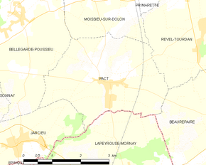 Poziția localității Pact