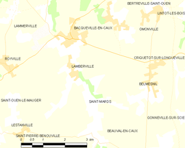 Mapa obce Lamberville