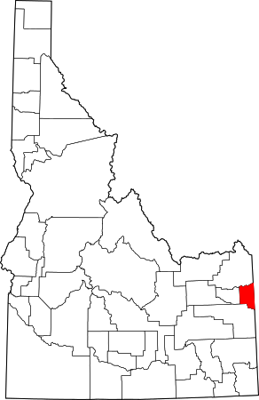 Map of Idaho highlighting Teton County.svg