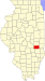 Map of Illinois highlighting Cumberland County Map of Illinois highlighting Cumberland County.svg