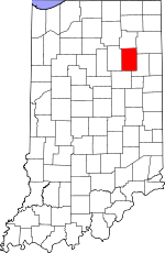 Map of Indiana highlighting Huntington County.svg