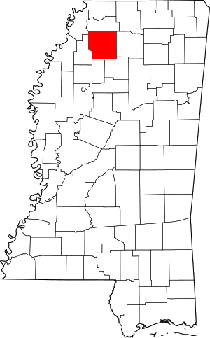 Map of Mississippi highlighting Panola County.svg