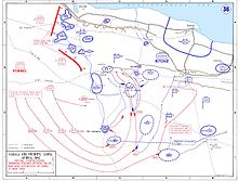 Peta dari Pertempuran Gazala