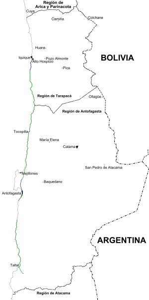 Mapa trasy 1 (Chile).svg