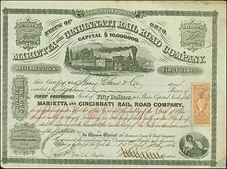 <span class="mw-page-title-main">Marietta and Cincinnati Railroad</span> Former railroad in Ohio, United States