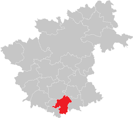 Poloha obce Martinsberg v okrese Zwettl (klikacia mapa)