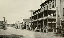 Front Street in Marysville, pictured in 1912