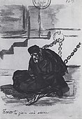 Diego Mateo López Zapata in his cell before his trial by the Inquisition Court of Cuenca.