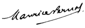 signature de Maurice Pernot