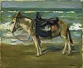 Riding Donkey at the Seashore, 1900