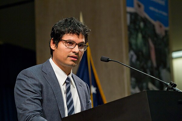 Michael Peña was master-of-ceremonies at the induction of the Farm Worker Movement into the Labor Hall of Fame and dedication of the Cesar E. Chavez M