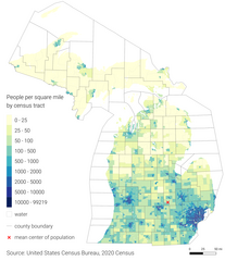 Image 21Michigan 2020 population distribution (from Michigan)