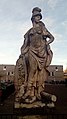 A statue of the Goddess Minerva (Greek: Ἀθηνᾶ) donated to Onze Woning by the Stijlgroep Bewoners 110-Morgen in the year 2010, that is located in the Rotterdammer neighbourhood of 110-Morgen, Hillegersberg-Schiebroek.