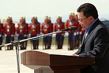 Tsakhiagiin Elbegdorj making a speech Mongolian President Tsakhiagiin Elbegdorj.JPG