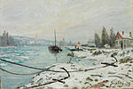 Mooring Lines, the Effect of Snow at Saint-Cloud, 1879, by Alfred Sisley.jpg