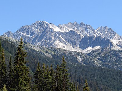 Mountains above Rogers Pass in Glacier National Park.jpg