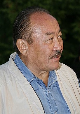 Mukhtar Magauin in Praag op 31 augustus 2008