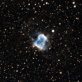 NGC 6445 Planetary nebula in the constellation Sagittarius
