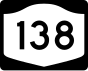 Marcador de la ruta 138 del estado de Nueva York